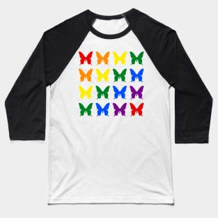 Rainbow of butterflies Baseball T-Shirt